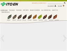 Tablet Screenshot of itoen.com